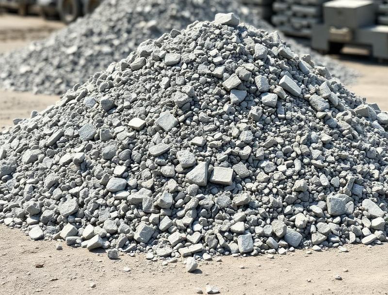 Recycled Materials bulk material pile - NOLA Sand & Gravel
