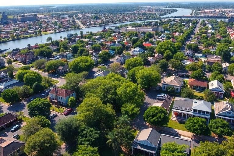 Lakeview, New Orleans bulk material delivery area