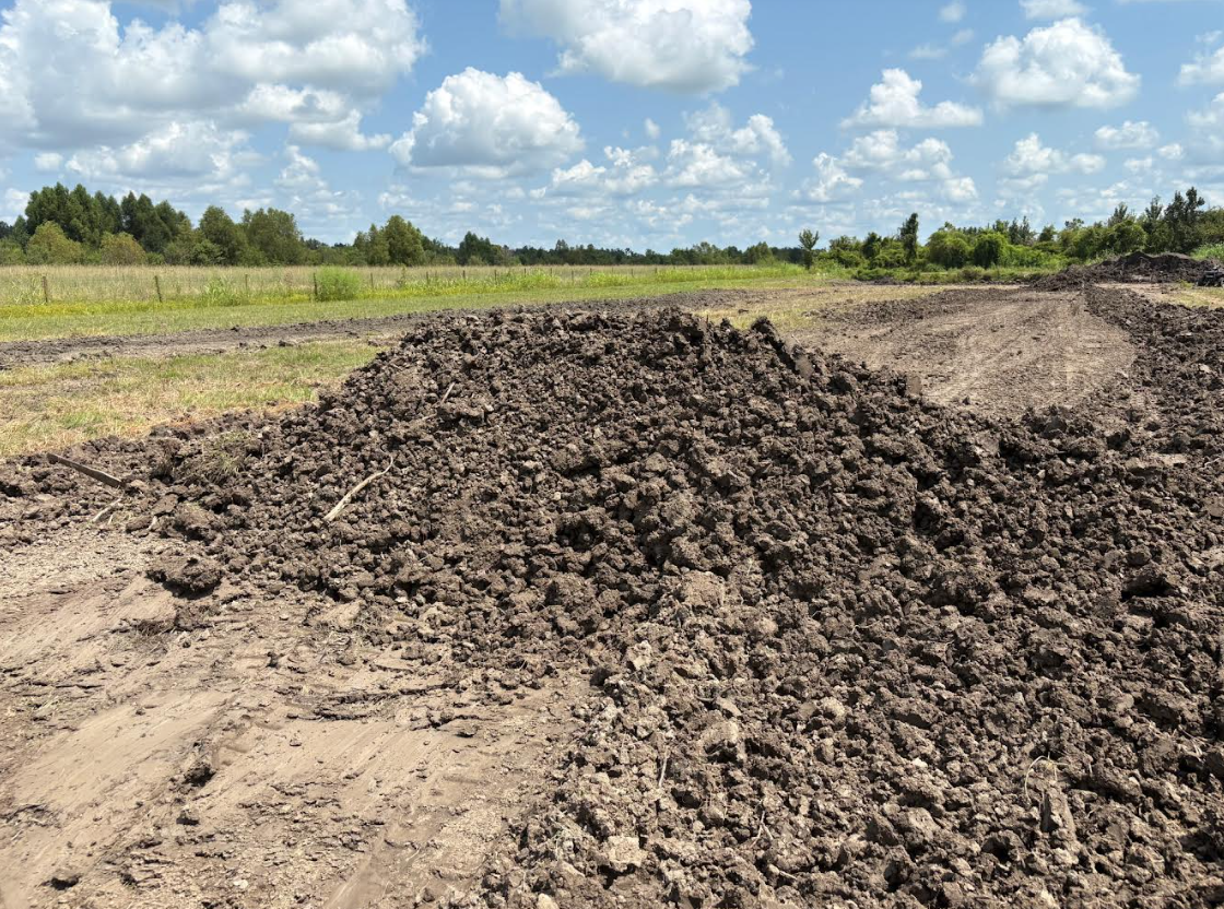 Dirt bulk material pile - NOLA Sand & Gravel
