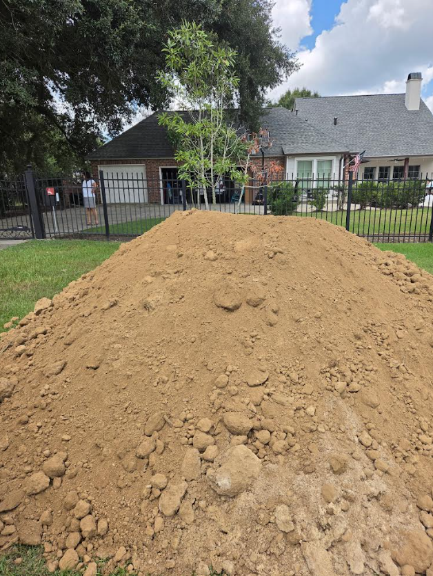 Soil bulk material pile - NOLA Sand & Gravel
