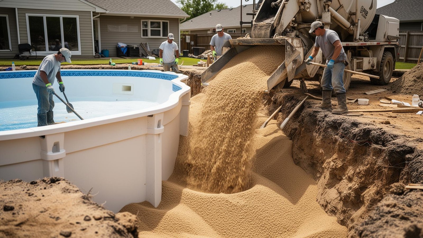 Pump Sand in use on a New Orleans project